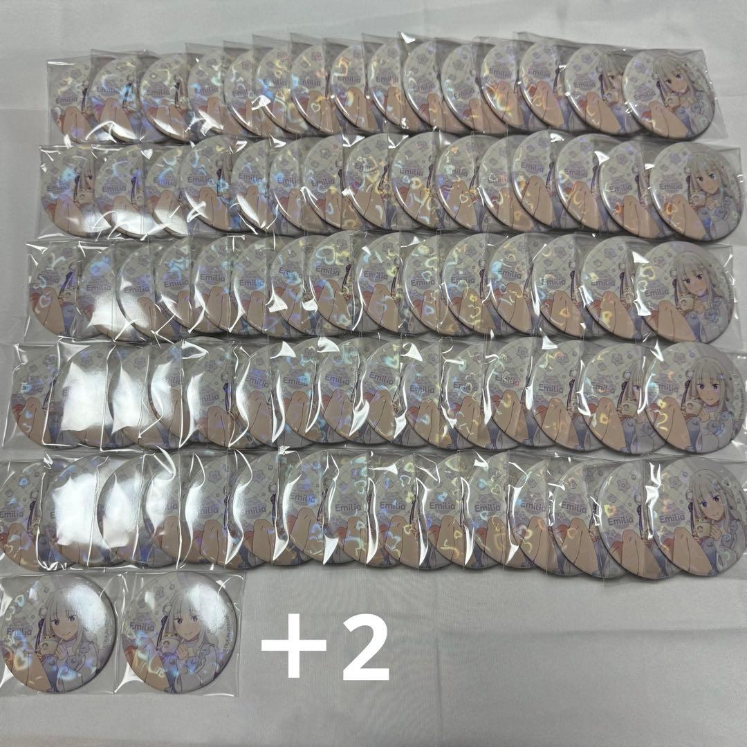 エミリア　缶バッジ 予約商品2月中旬発送】Re:ゼロから始める異世界生活 アート缶バッジ＿