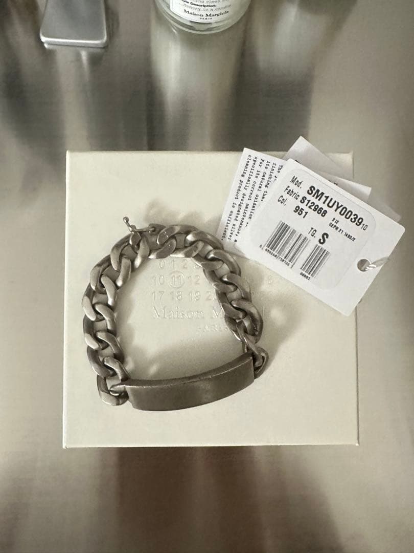 Maison Margiela シルバーチェーンブレスレット S