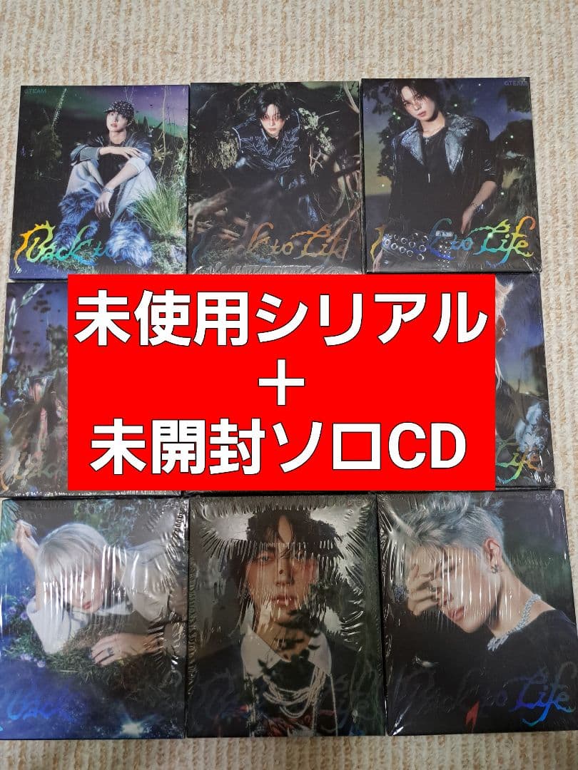 &TEAM Back to Life ソロCD 未使用シリアル付き