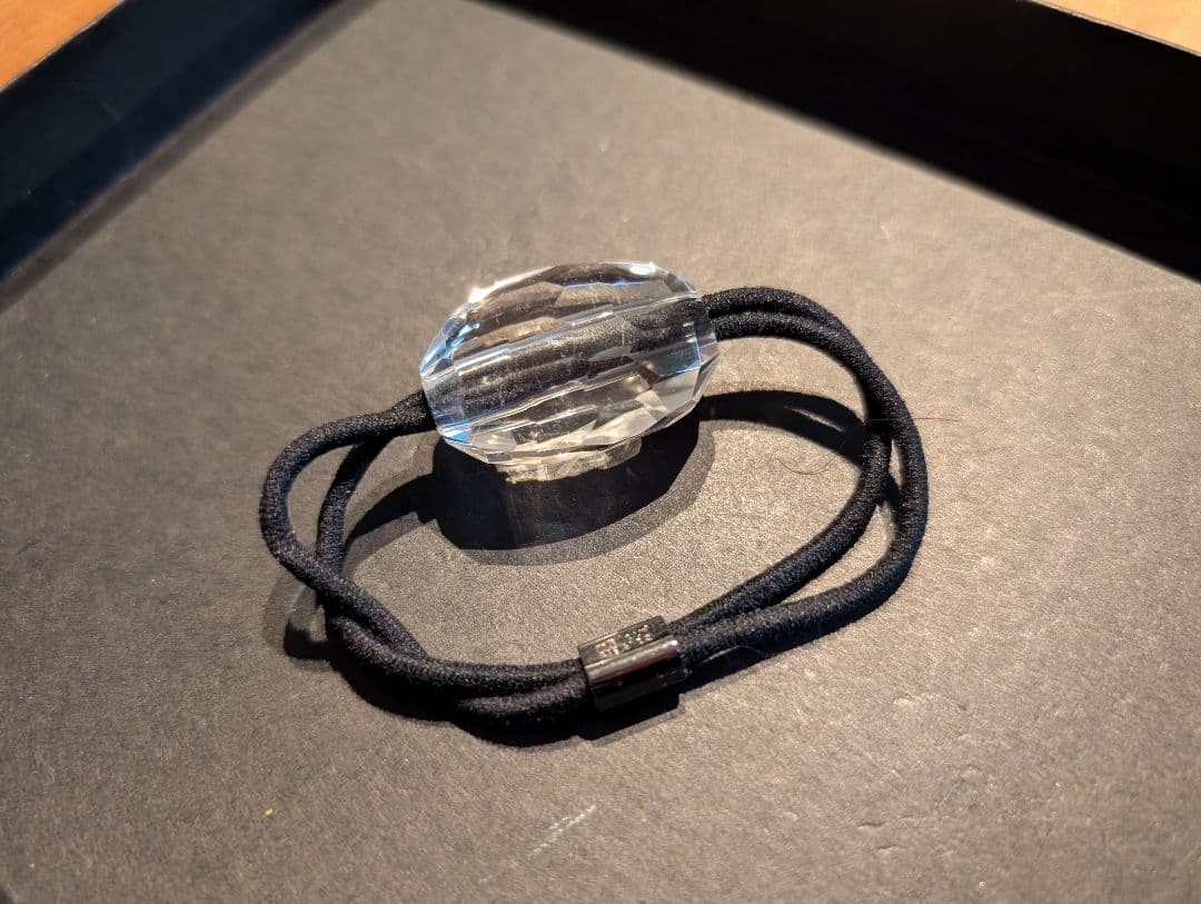 コレットマルーフ　天然石ポニー　水晶 colette malouf】Large Crescent Lucite Pony コレットマルーフ