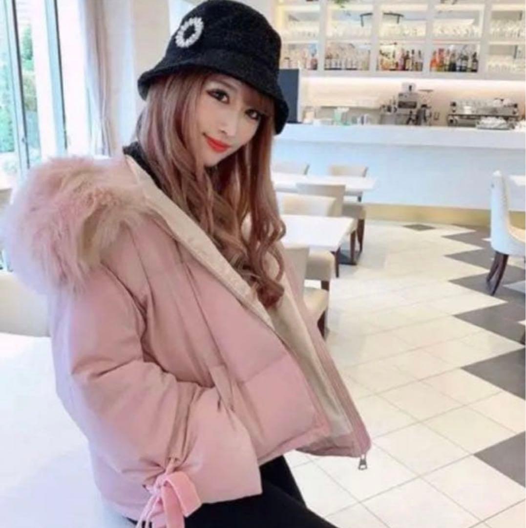 ピンク ファー付きダウンジャケット、ライダースジャケット　まとめ売り