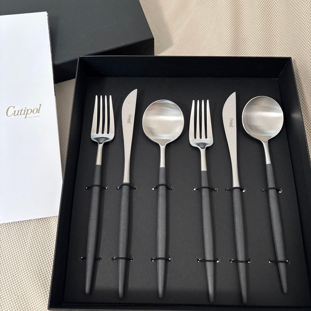 Cutipol カトラリーセット ブラックハンドル
