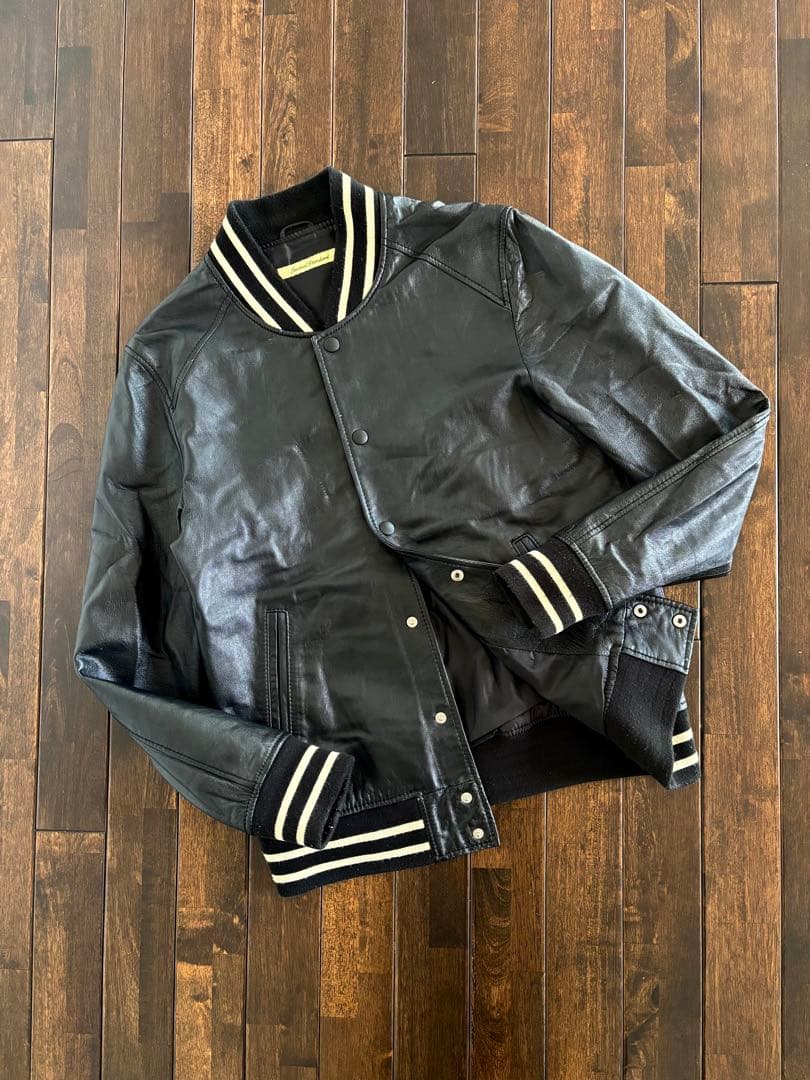 ジャーナルスタンダード/希少 シープレザーJKT 羊革 スタジャン ブラック M