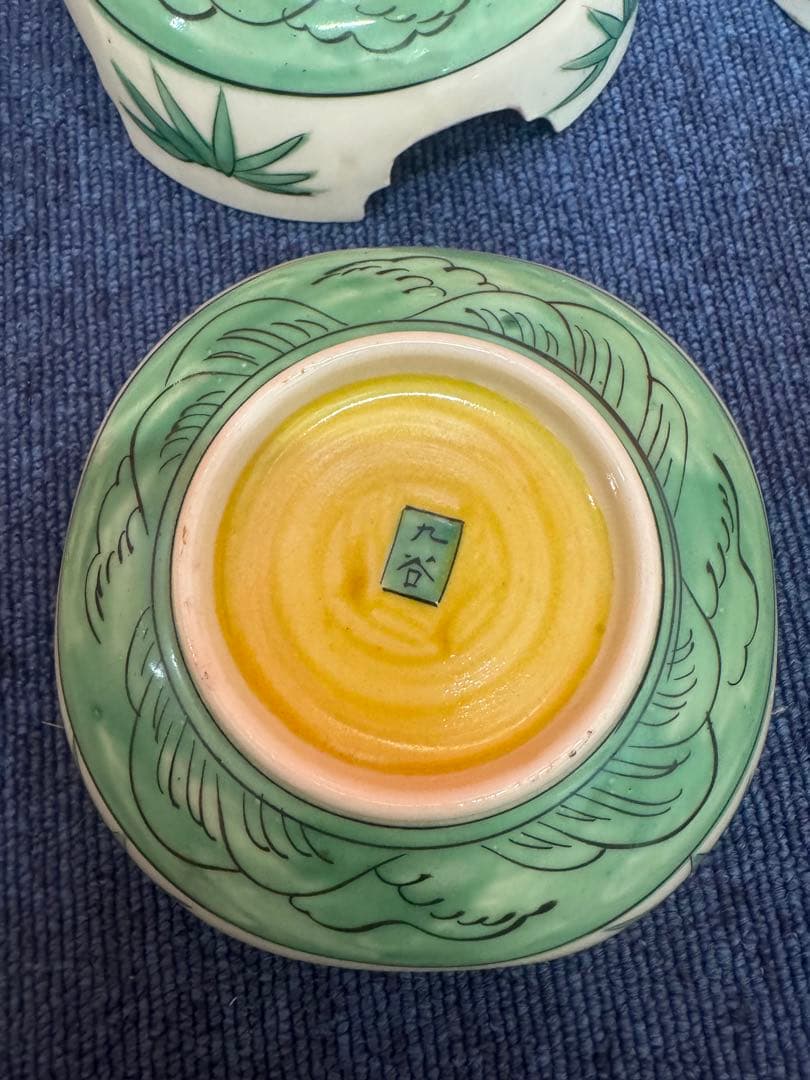 1580 九谷焼 古九谷 椿の図 皿6客 時代物 - メルカリ