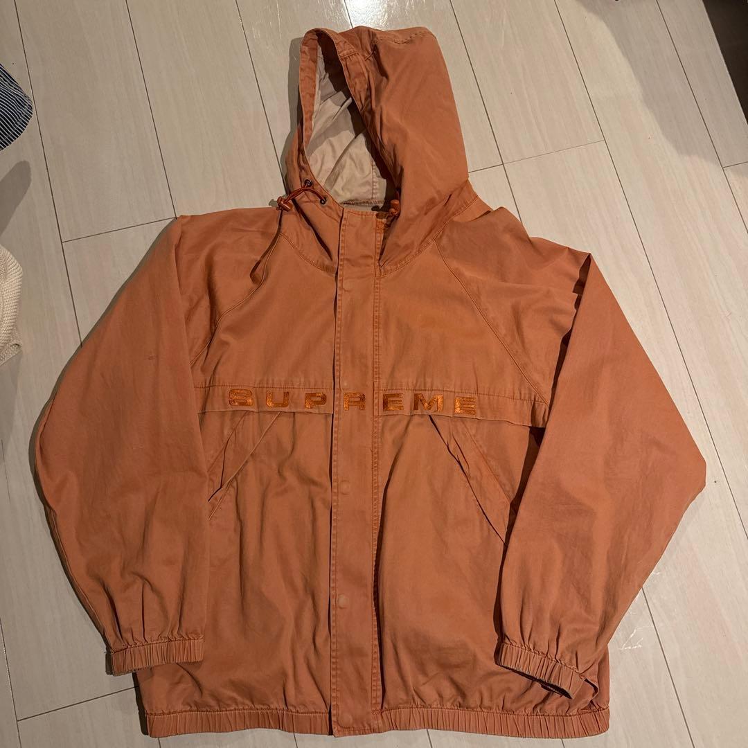 ジャケット・アウター supreme Overdyed Twill Hooded Jacket