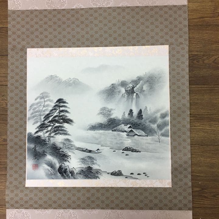 日本画掛軸又は額縁可能 掛軸 掛け軸 和風モダン掛 娘深雪 上村松園 約横28cm×縦60cm ミニ