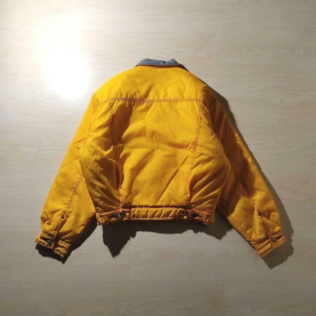 希少レア】00s ナイロン トラッカージャケット キルティング 黄色