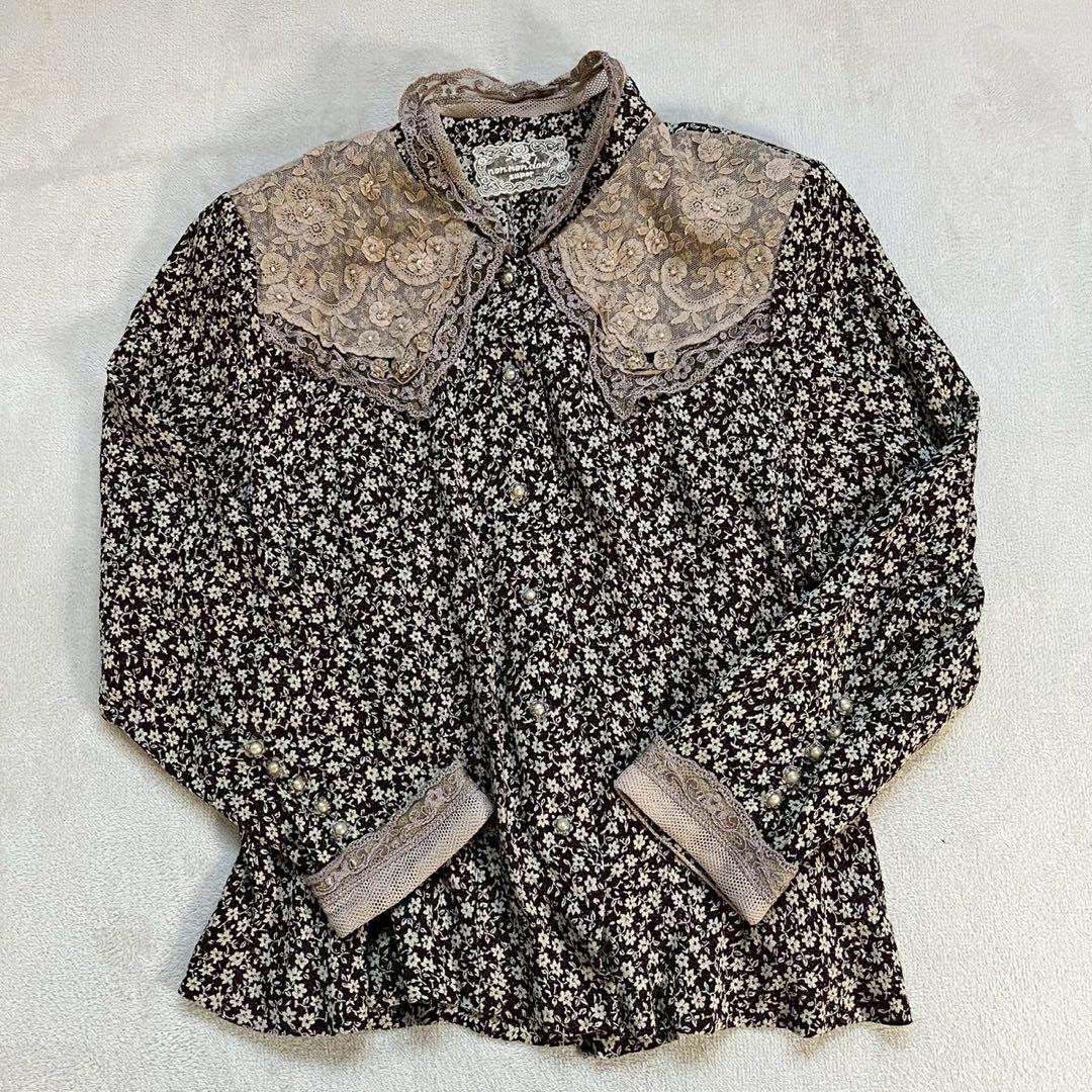 ノンノンドール ブラウス レース袖 レース襟 レース衿ブラウス | シャツ・ブラウス | NOELA OFFICIAL WEB STORE