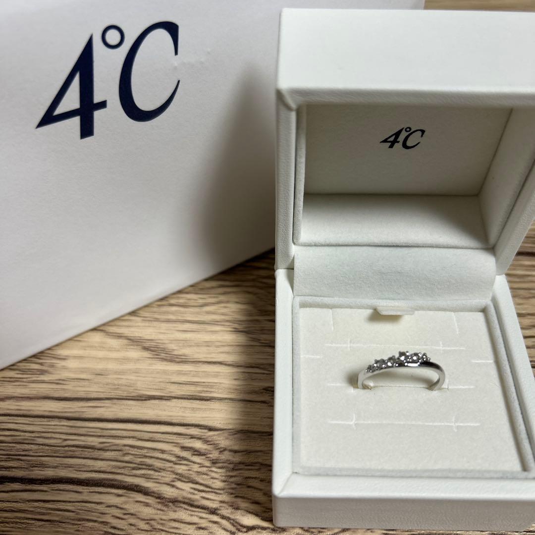 4°C ダイヤモンド シルバーリング