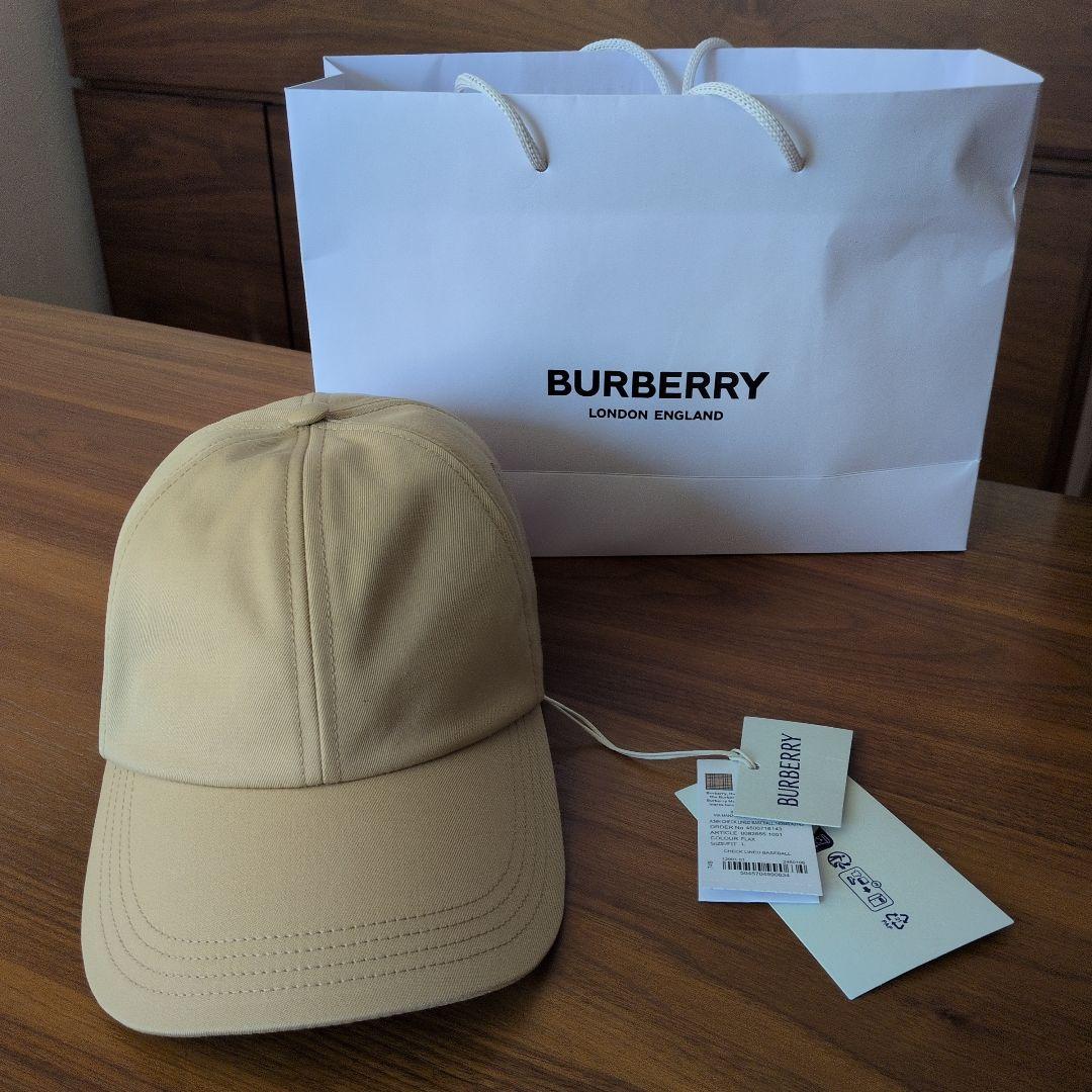 BURBERRY ベースボールキャップ ベージュ BURBERRY バーバリー 帽子 8082655 ベースボールキャップ メンズ ユニ