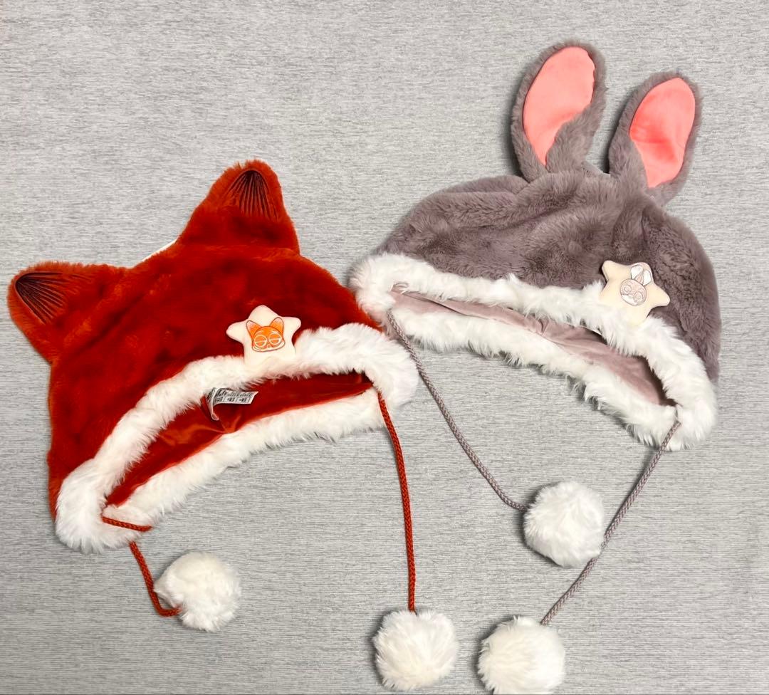 上海限定ズートピア ファンキャップ2点 上海限定ズートピア ファンキャップ2点 帽子 上海ディズニー ファン