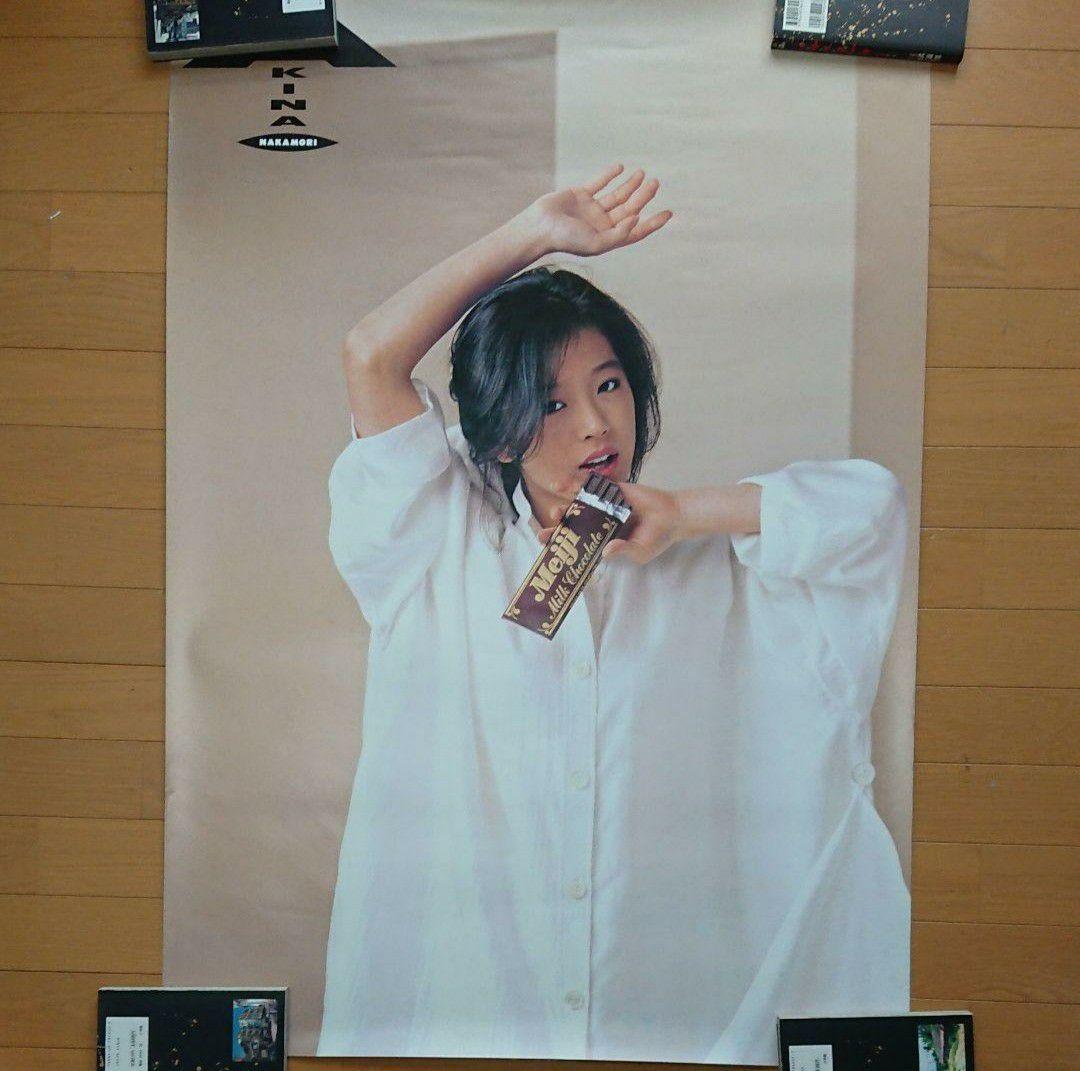 中森明菜ポスター(48) 明治製菓 景品 B1 紙厚