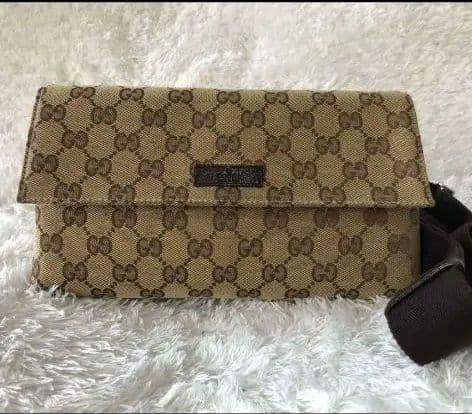GUCCI ウエストポーチ ボディバッグ 斜め掛け GG柄 GUCCI（グッチ） メンズ ウェストポーチ 斜めがけ ボディーバッグ