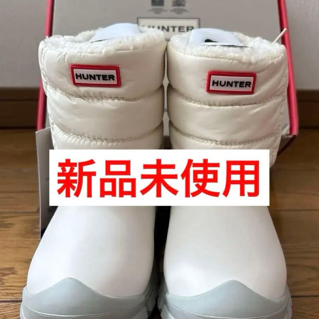 HUNTER ホワイト スノー　ブーツ　キッズ　19cm 子供　UK11