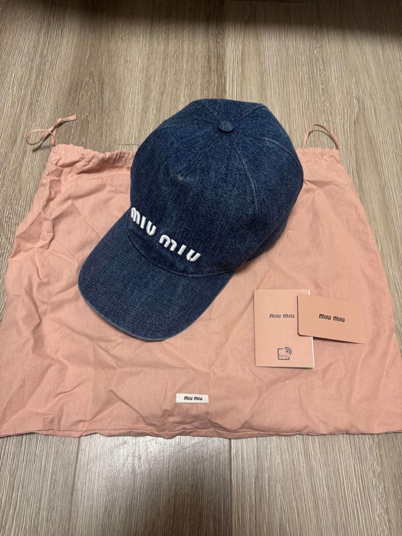 miumiu デニムキャップ　M