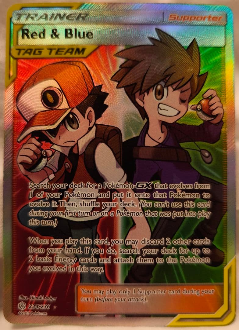 Red&Blue TAG TEAM 英語版カード Red & Blue Tag Team Trainer Reverse Holo | Mercari