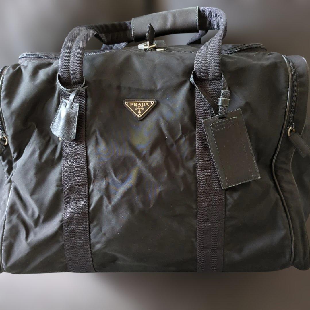 PRADA ボストンバッグ ブラック ナイロン