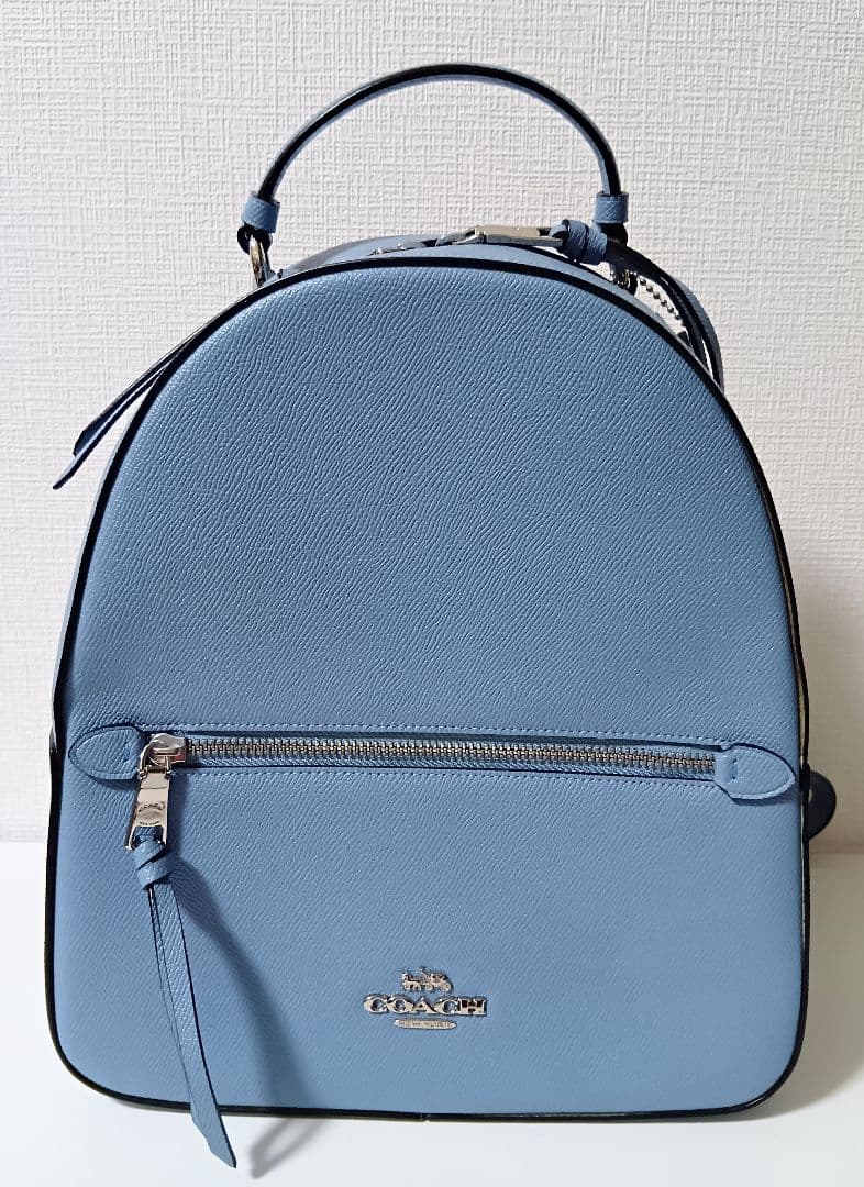 COACH コーチ超美品ライトブルーレザー リュック