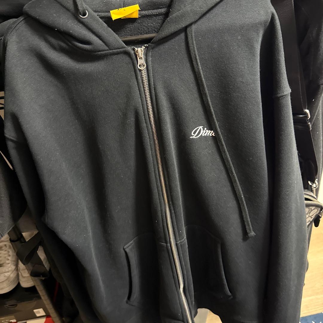 Dime ブラック ジップアップパーカー Lサイズ