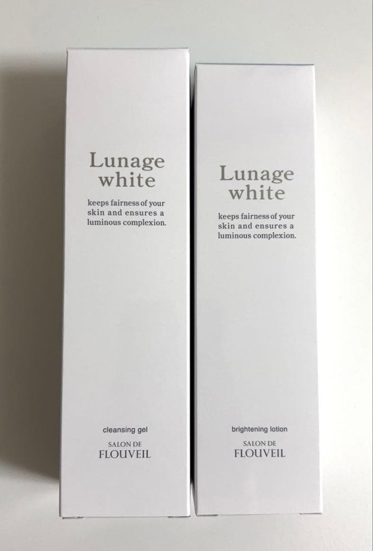 ルナージュホワイト　２点　クレンジングジェル　ローション　美白　フルベール化粧品