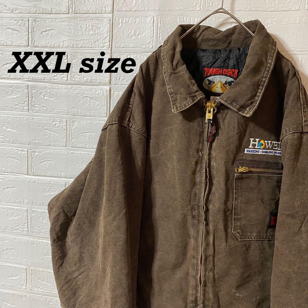 TOUGH DUCK ダック生地　カナダ製デトロイトジャケット　ダークブラウン 希少 カナダ製 タフダック TOUGHDUCK ダック デトロイトジャケット