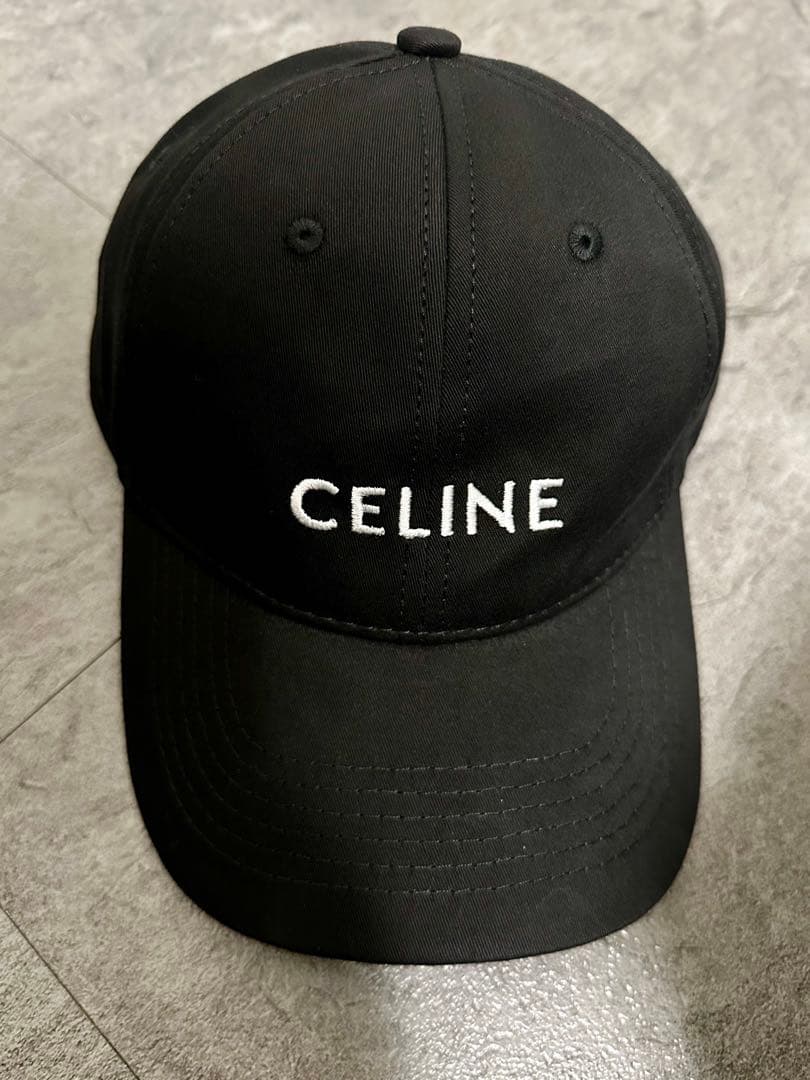 CELINE セリーヌ ロゴキャップ ブラック 未使用