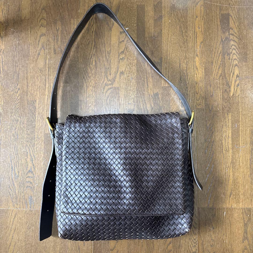 BOTTEGA VENETA イントレショルダーバッグ/ブラウン/イタリア製