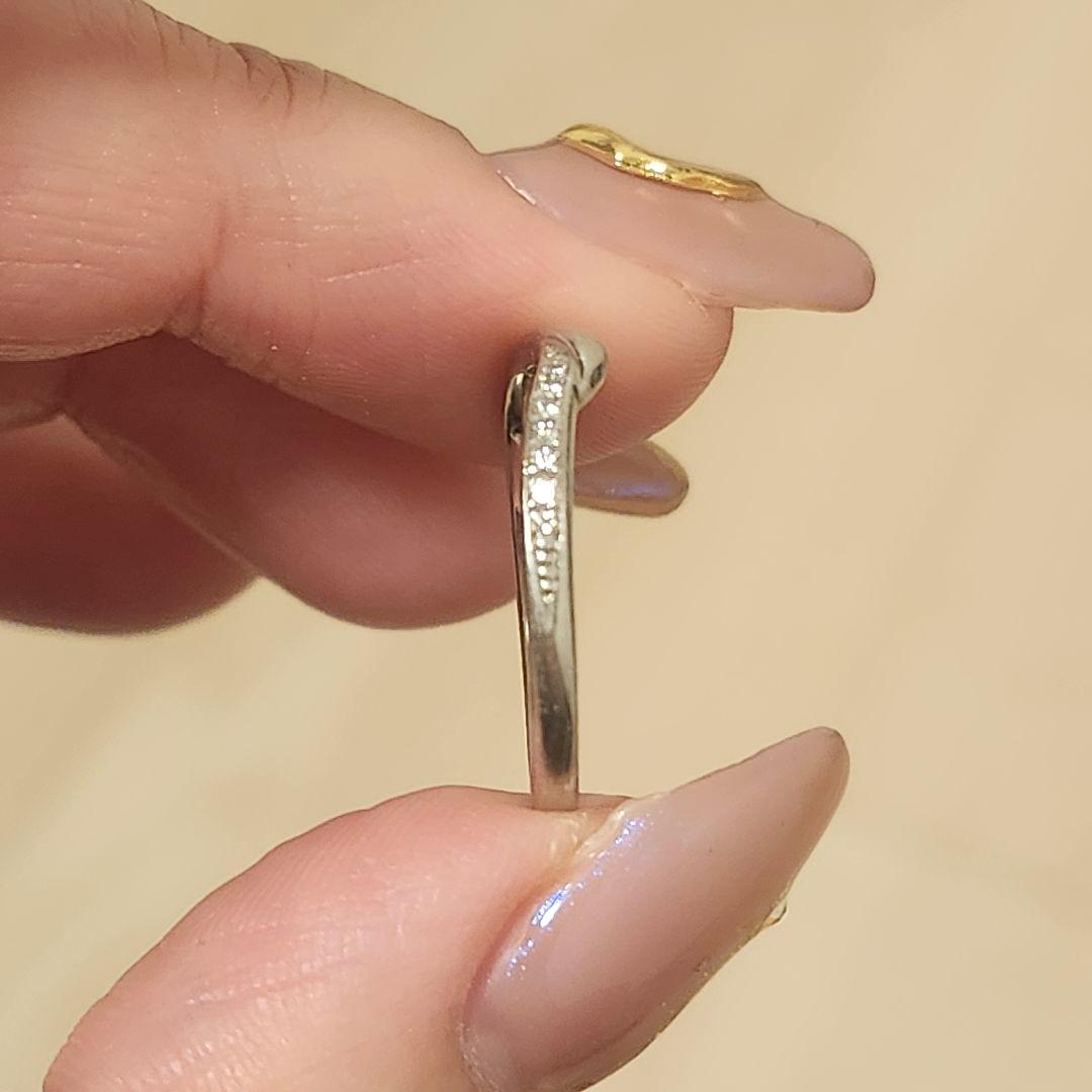 Pt950 ダイヤ0.01ct 結婚指輪 16号 ガラ オカチマチ - メルカリ
