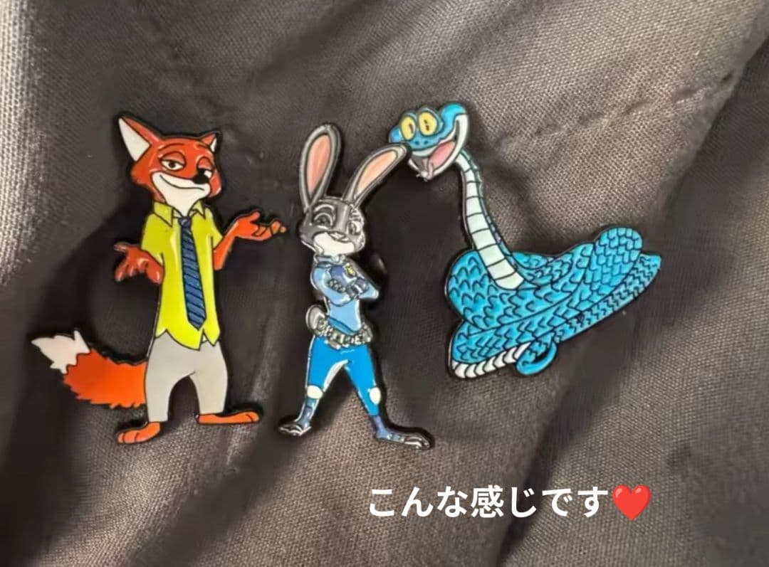 ディズニー ズートピア キャラクター ピンバッジ 8個セット - メルカリ