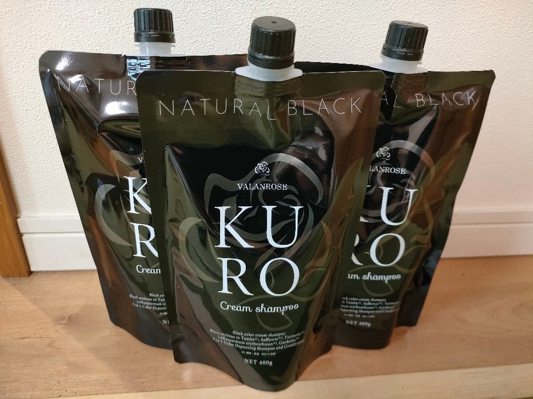 VALANROSE KURO 3個セット バランローズ VALANROSE（バランローズ） KUROクリームシャンプー 3個セット(400g×3