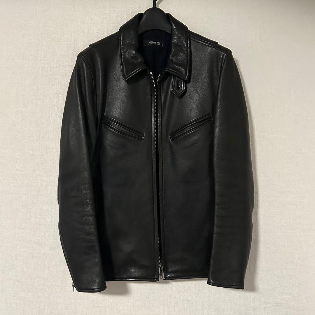 ルードギャラリー ライダースジャケット シングル シープスキン 名作】ルードギャラリー シープスキン シングルライダーズジャケット 2