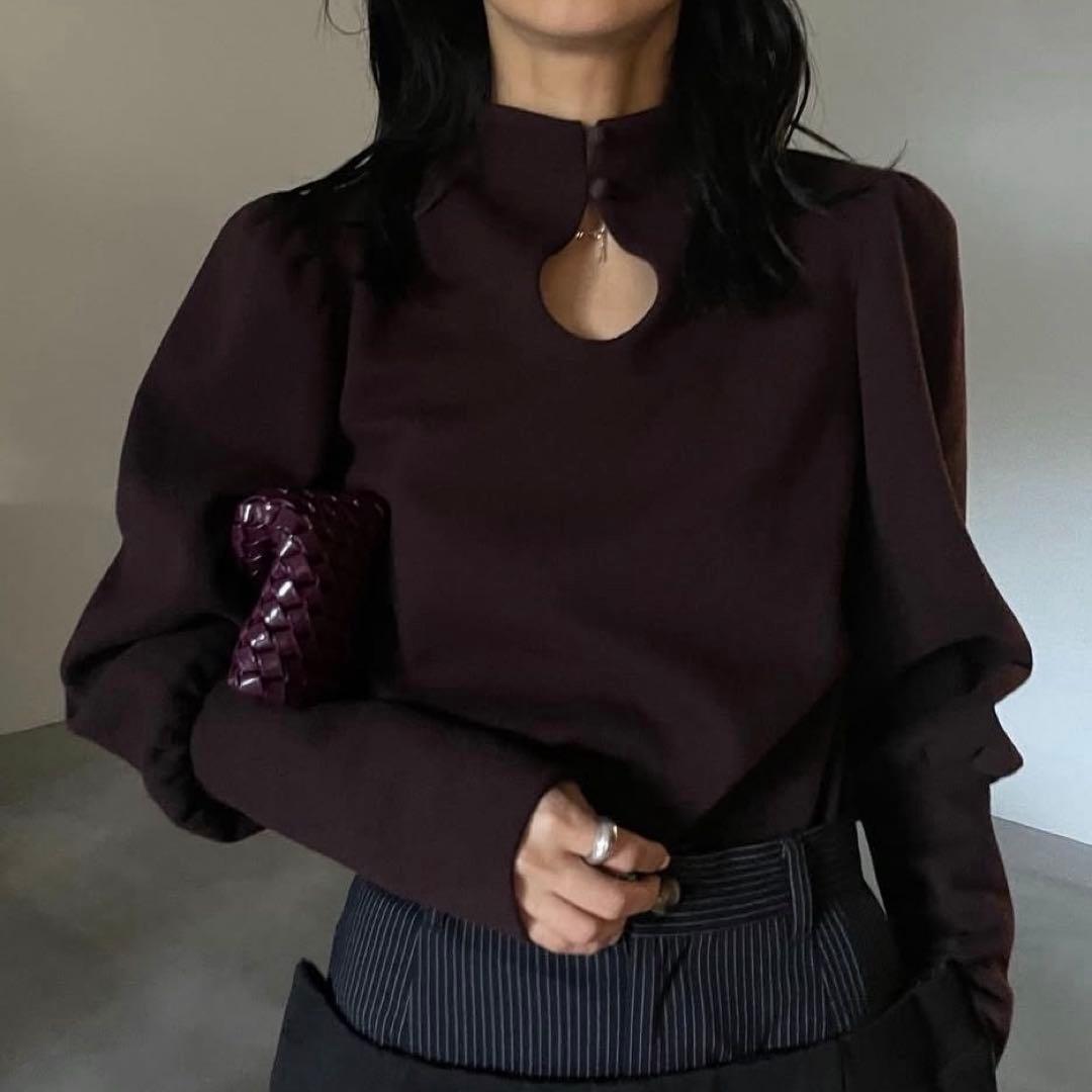 パフスリーブ ブークレートップス