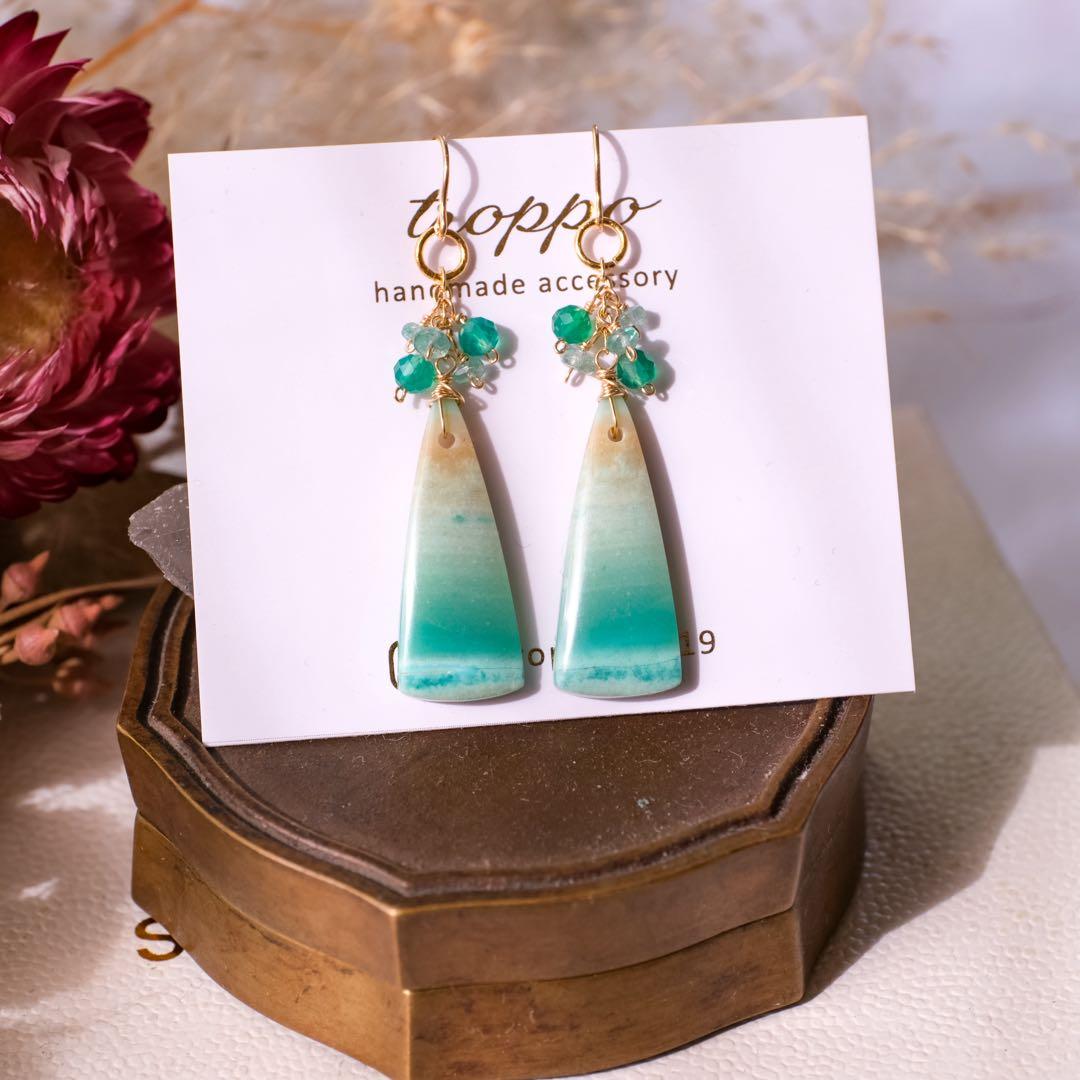 ハニーフラット ♦︎14kgfブルーオパライズドウッドピアス 2026年最新】ブルーオパライズドウッドの人気アイテム - メルカリ