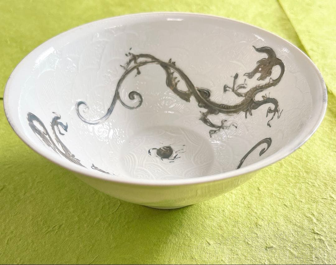 有田焼『深川製磁アンティーク』龍飯碗（大正末期〜昭和初期）✨超希少骨董品✨ 有田焼『深川製磁アンティーク』龍飯碗（大正末期〜昭和初期）✨超希少骨董