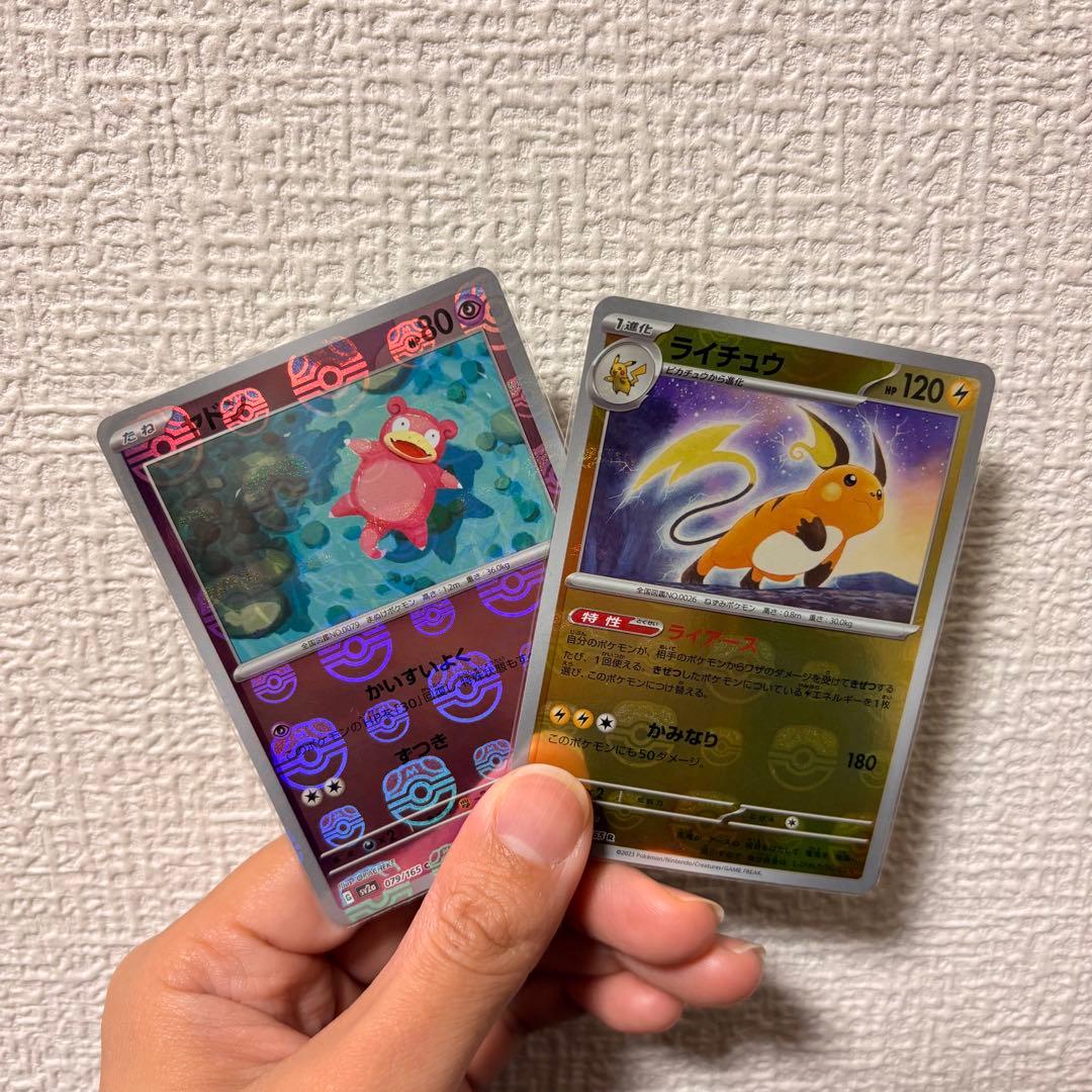 ヤドンマスターボール柄　ライチュウマスターボール柄