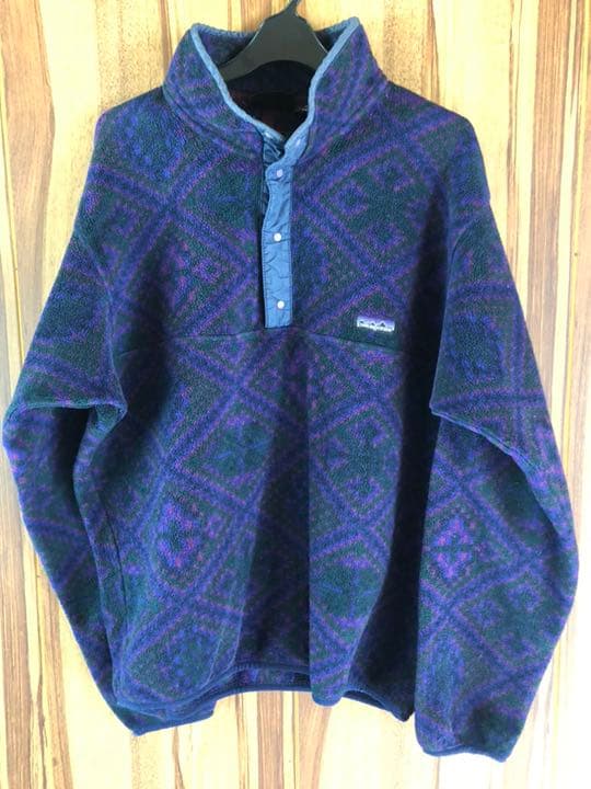 パタゴニア フリース 青系 M〜Lサイズ 美品 レア