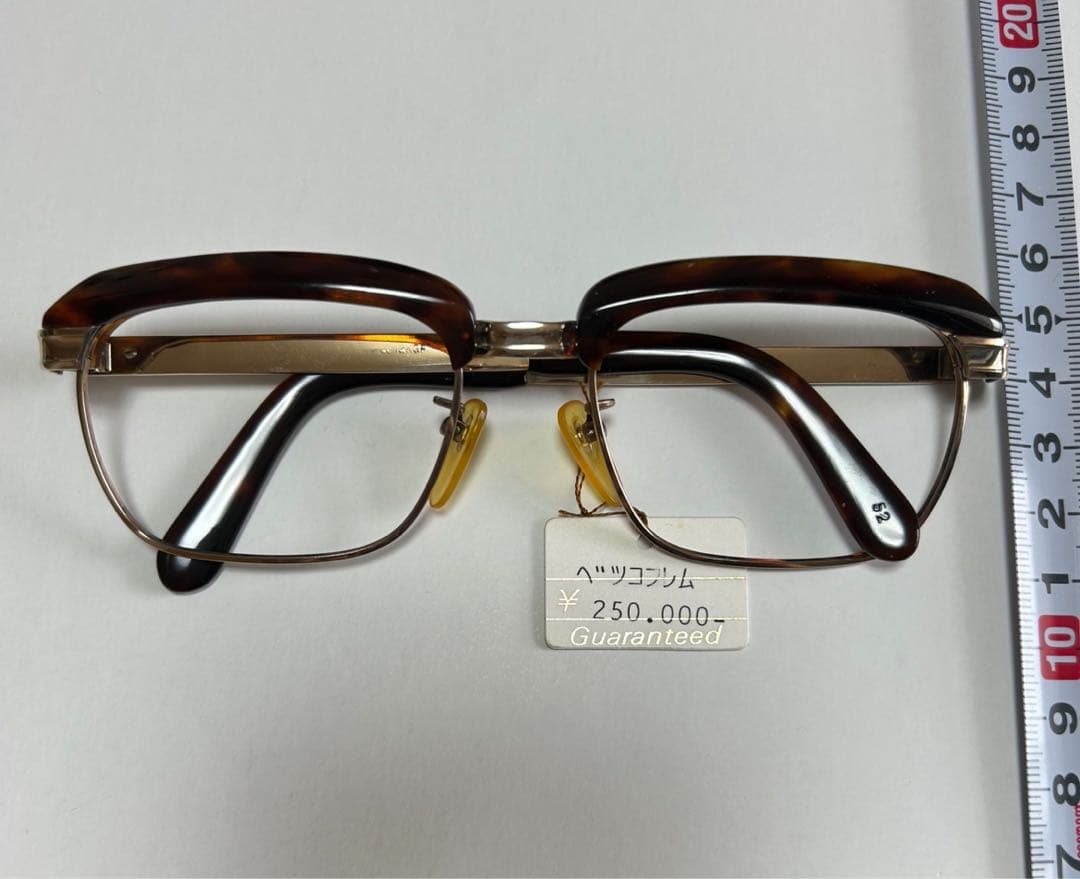 超高級！金張定価25万天然本鼈甲眼鏡 高級べっ甲豪華極上レンズ無し　フレーム