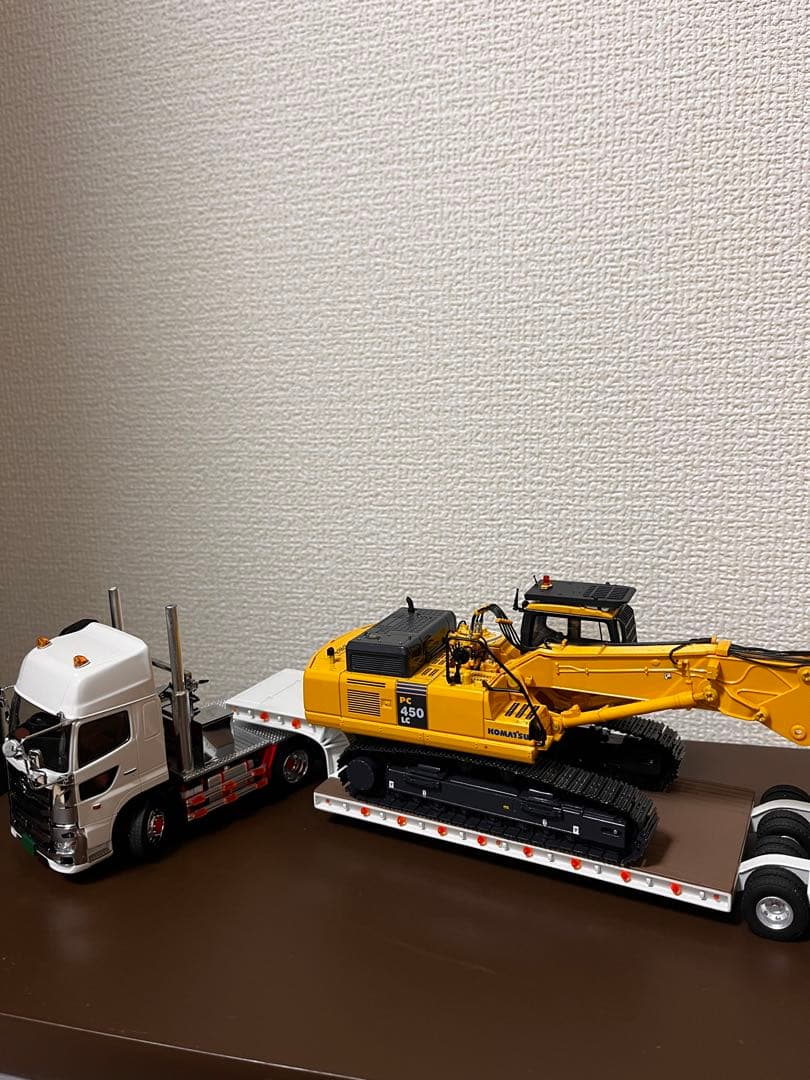 ケンクラフト・プラッツ 1/50 日野プロフィアSS 6x4トレーラーセット