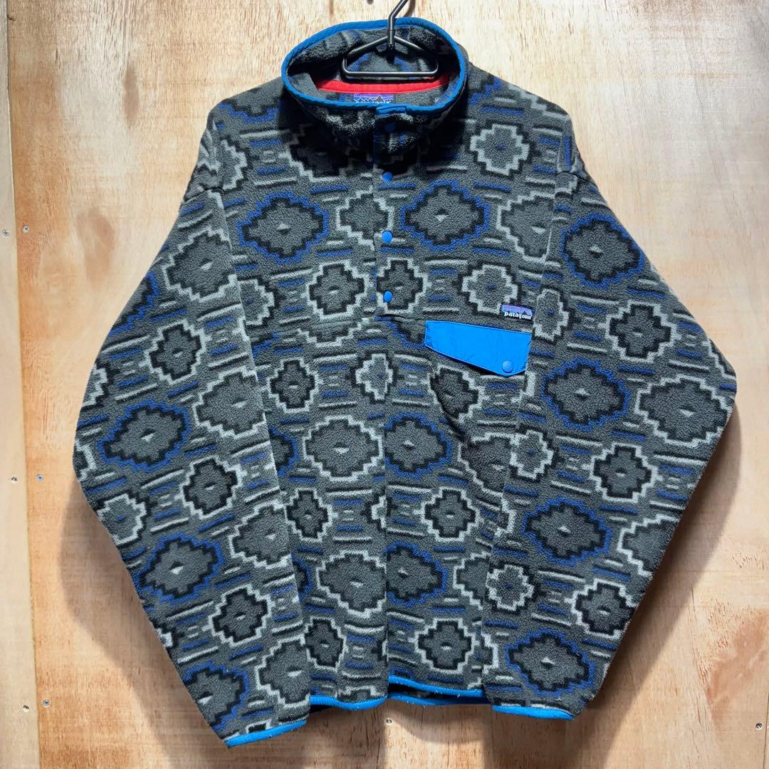 美品 PATAGONIA シンチラスナップT デジタルネイティブ柄 M