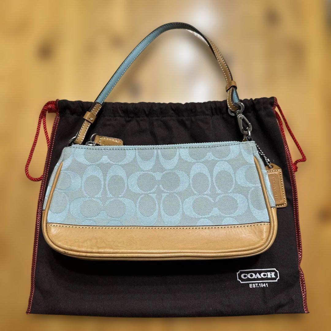 coach シグネチャーアクセサリーポーチ③ 最終値下げ　早い者勝ち 楽天市場】コーチ シグネチャー（アクセサリーポーチ｜レディース