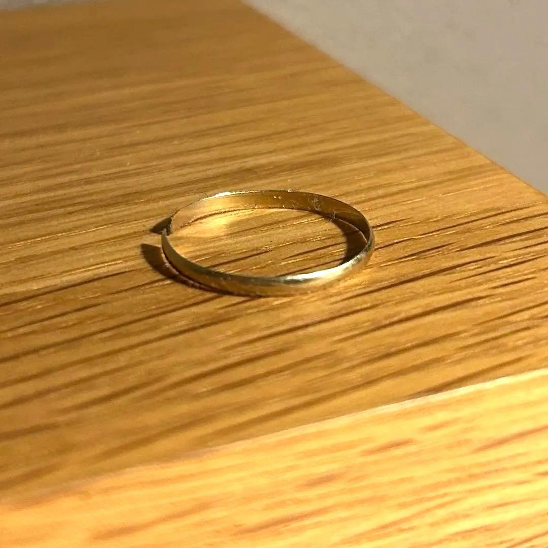 K14WG 14金 リング 0.7g