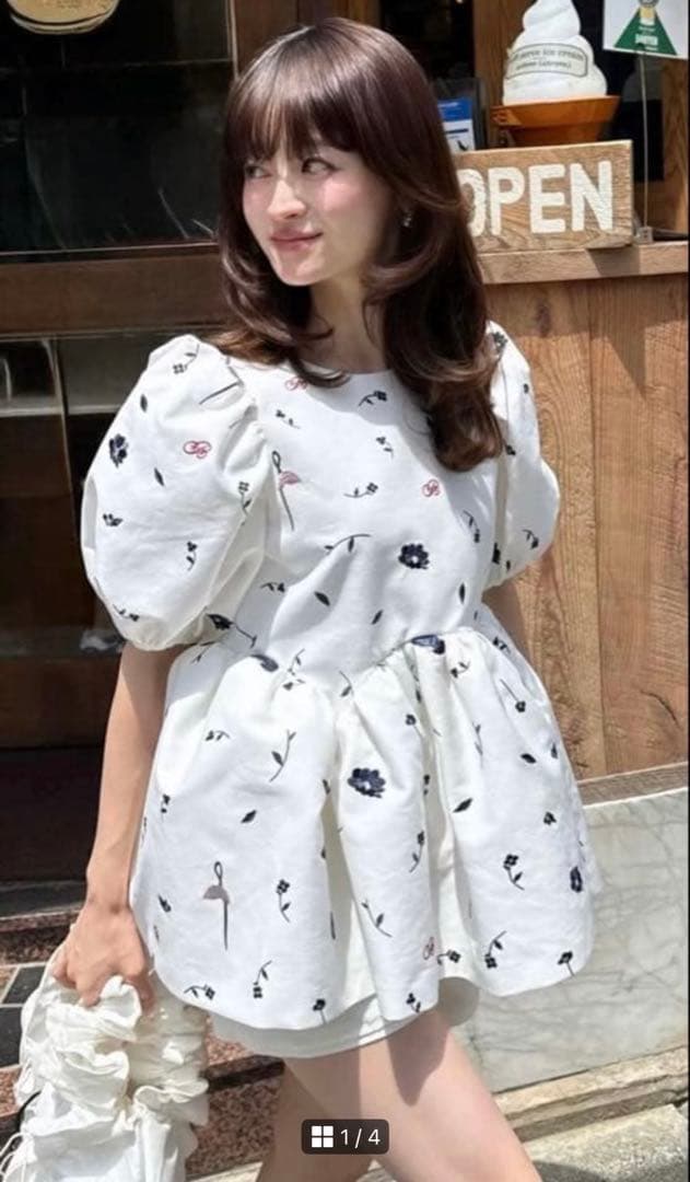 【なぬん 正規品】bibiy B. BLOOMY BLOUSE