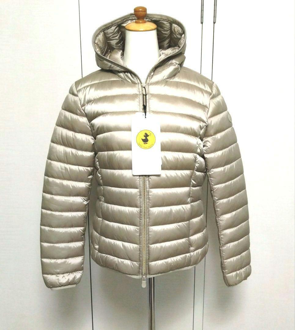 SAVE THE DACK エコダウン　レディース 【M】ベージュ セイブザダック SAVE THE DUCK ダウンジャケット コート リサ