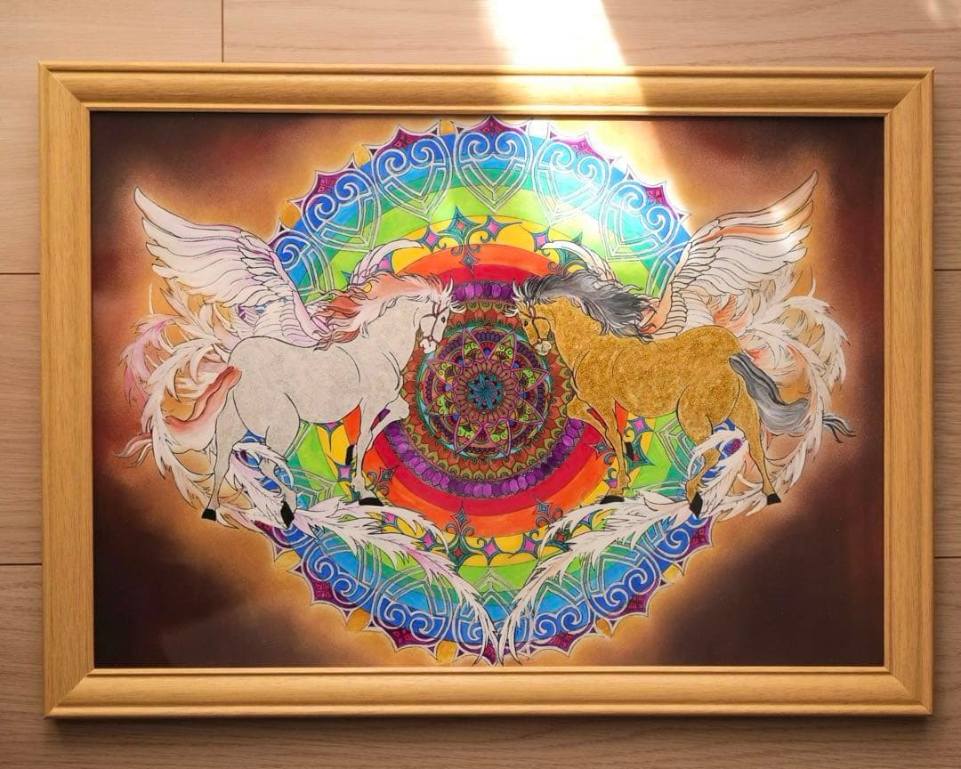 【風水画】命〜神馬とマントラ〜 風水画】命〜神馬とマントラ〜