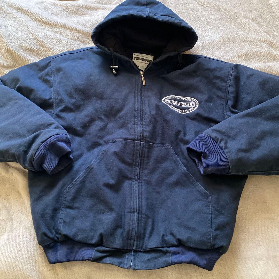 STEELGUARD アクティブジャケット ダックジャケット ネイビー STEELGUARD アクティブジャケット ダックジャケット ネイビー - メルカリ