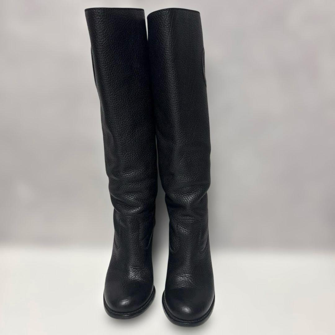 グッチ インターロッキング ロングブーツ 【36】チャンキーヒール