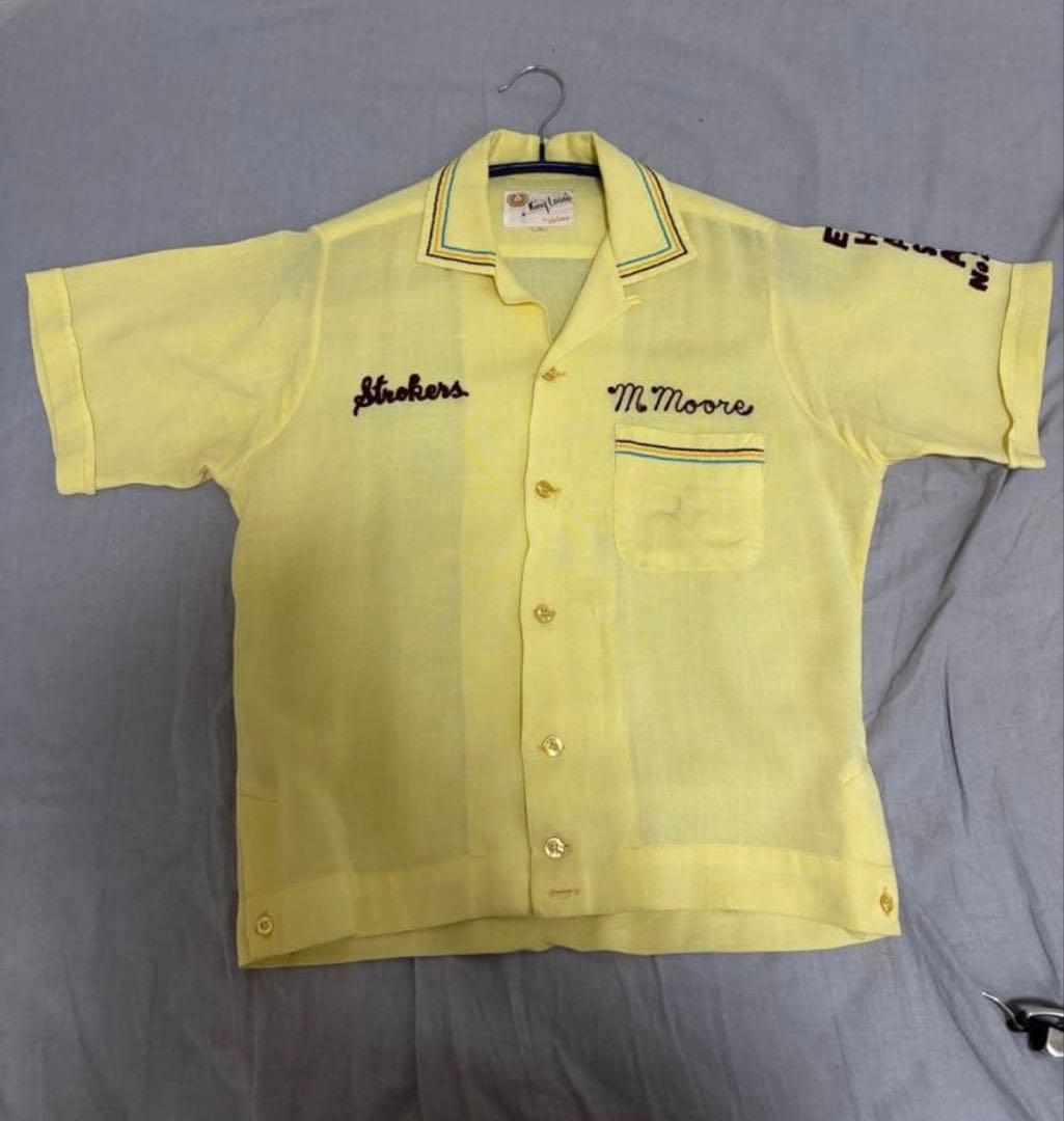 チ*ン様 50s 60s キングルイ ボウリングシャツ ビンテージ アメカジ 開