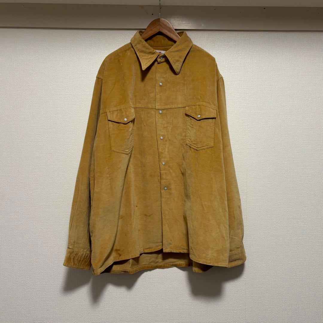 70s〜 Neiman Marcus コーデュロイウエスタンシャツ 70's Lee コーデュロイウエスタンシャツ ネイビー 表記(16-33