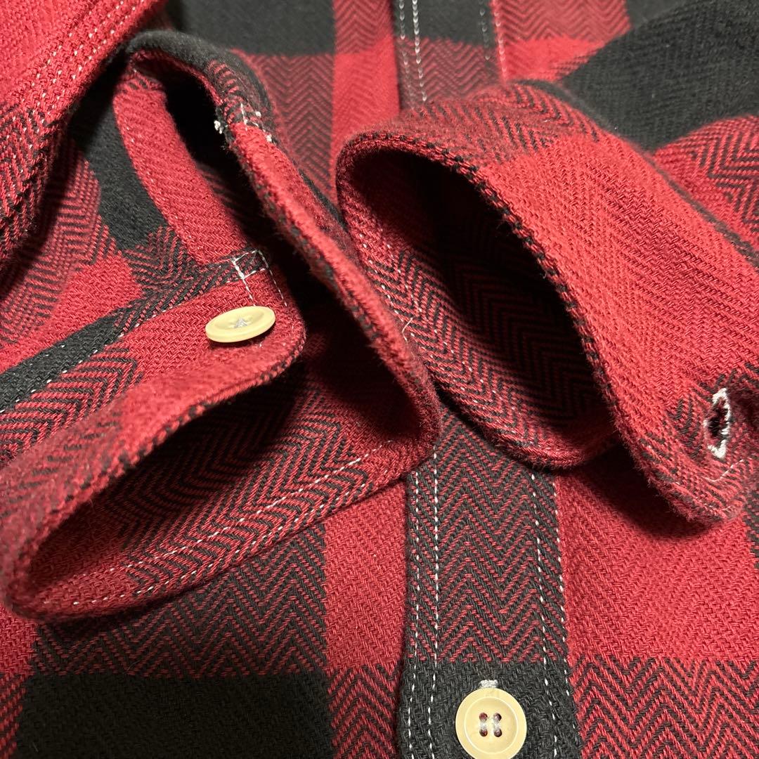 桃太郎ジーンズ ヘビーネルシャツ size42 - メルカリ