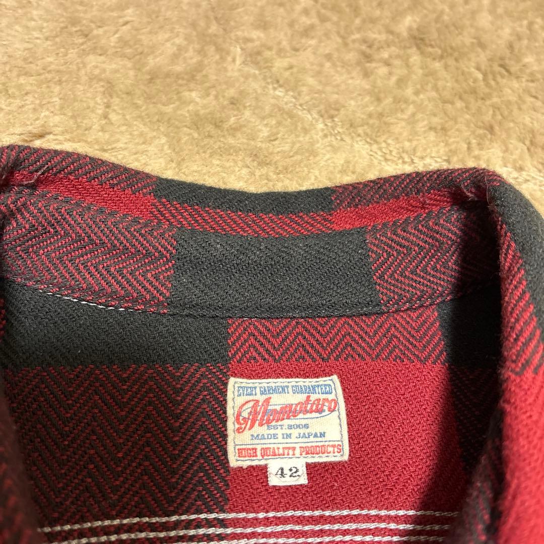 桃太郎ジーンズ ヘビーネルシャツ size42 - メルカリ